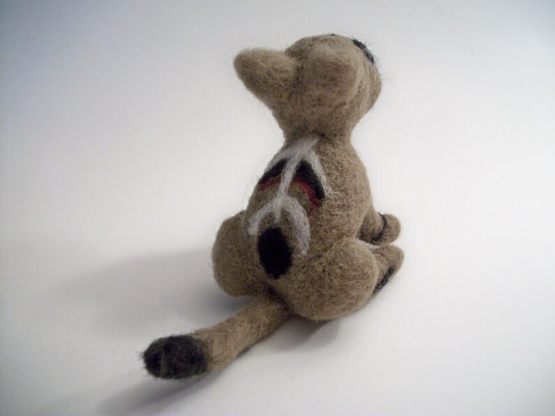 Cat Figure Handmade Gift Needle Felted Kitty