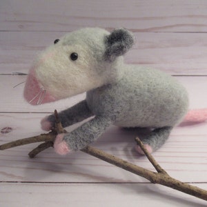 Felted Possum, Small Plush