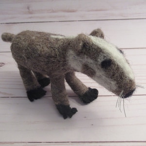 Badger Figure, Handmade Animal