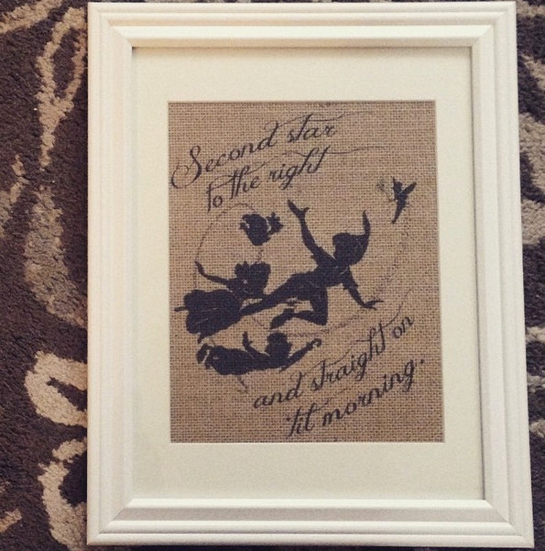 Peter Pan Disney Second star to the right and straight on | Etsy