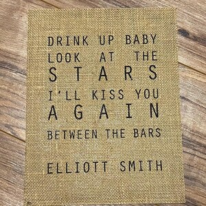 Elliott Smith - Lyrics - Burlap Print afbeelding 2