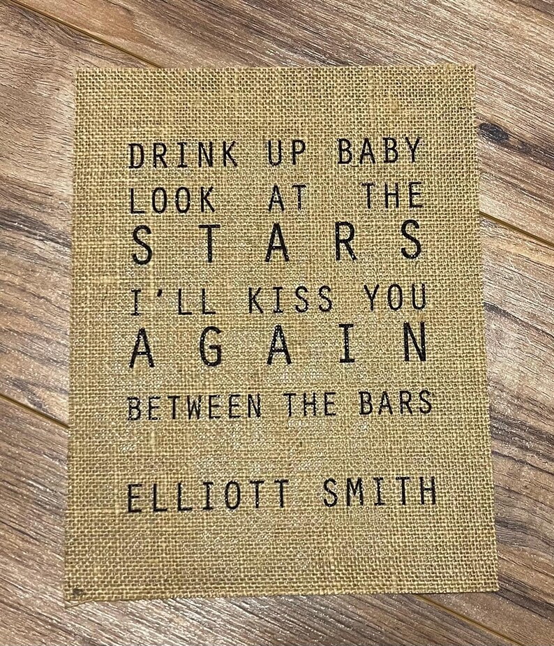 Elliott Smith - Lyrics - Burlap Print afbeelding 2