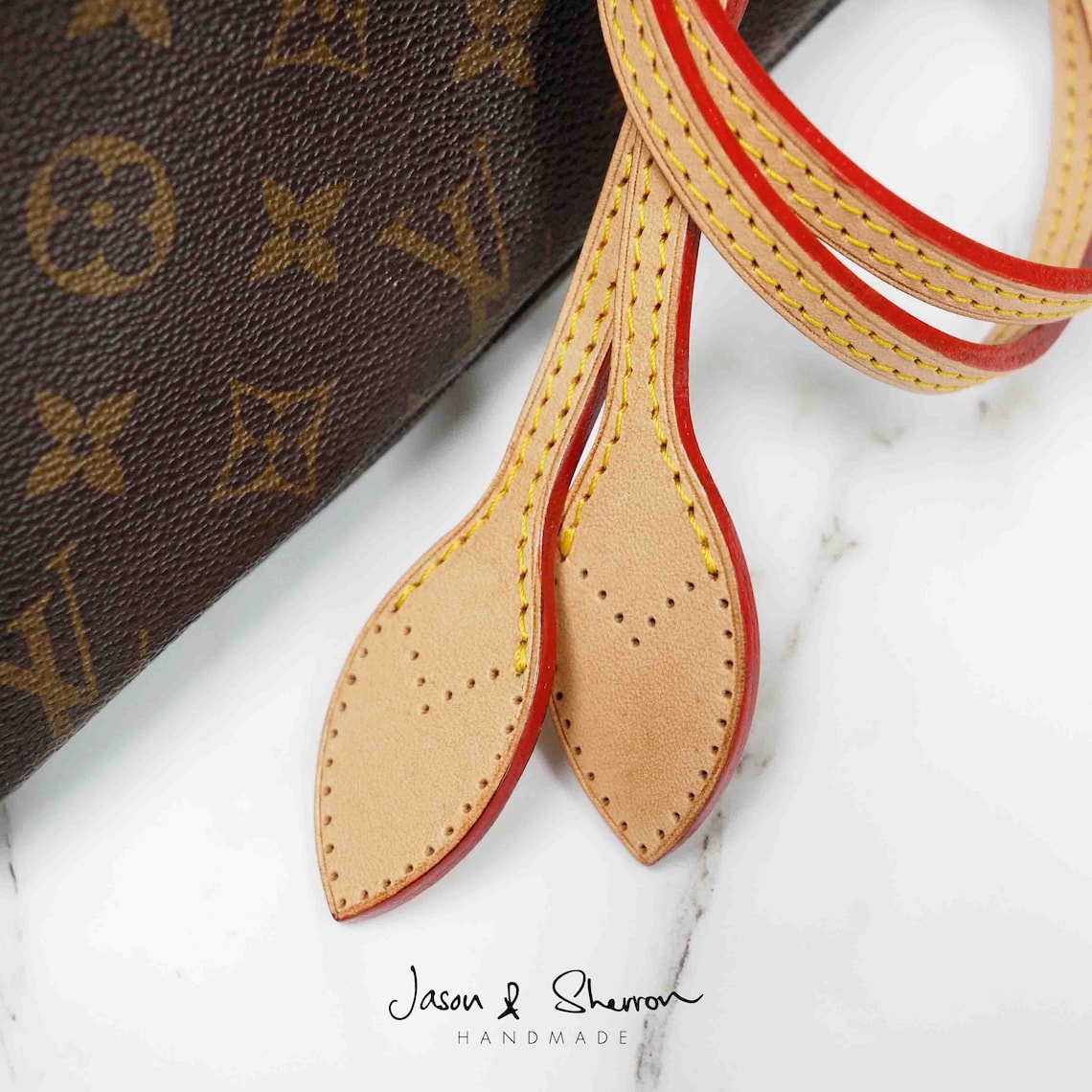 Leather Bag Strap Replacement: Louis Vuitton Neverfull PM MM | Etsy
