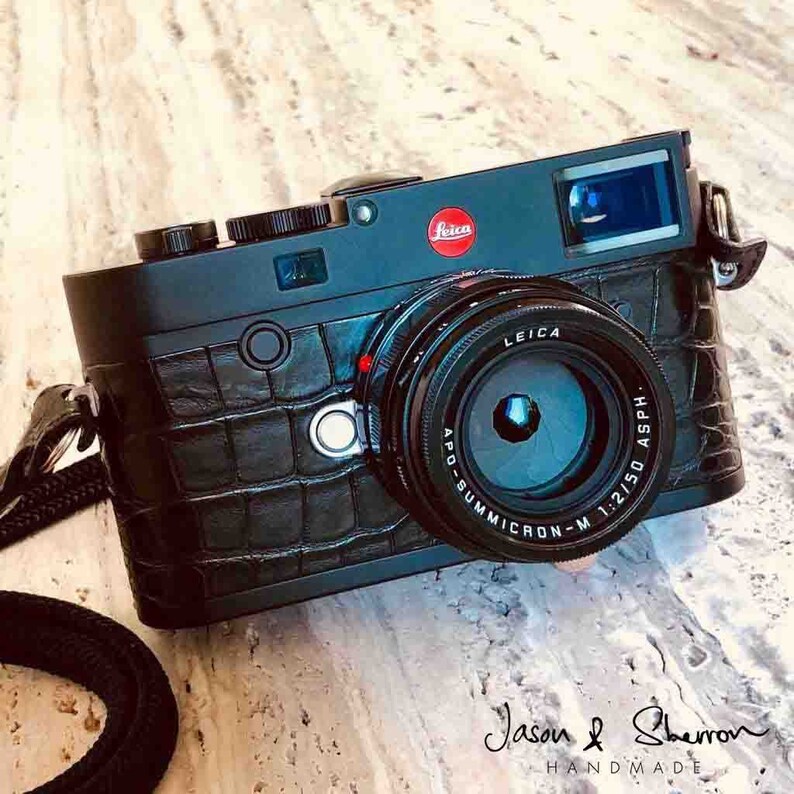 Premium Alligator Leather Camera Skin for Leica M2, M3, M4, M5, M6, M7 ...