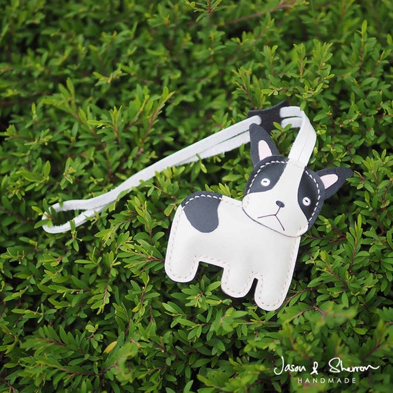 Louis Vuitton French Bulldog keychain/bag charm