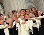 1 Pashminas Handmade- Any color- Pashminas Bridesmaids -pashmina shawl - pashmina as a favor - pashminas for weddings - pashminas -