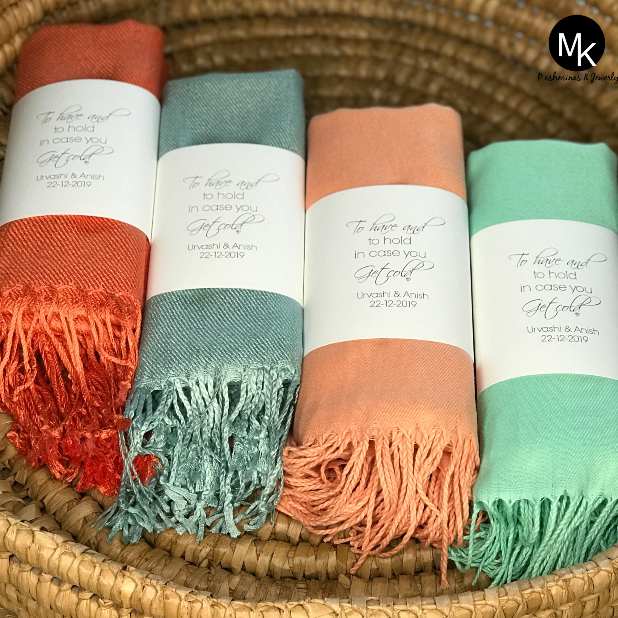 blush pink wedding pashmina