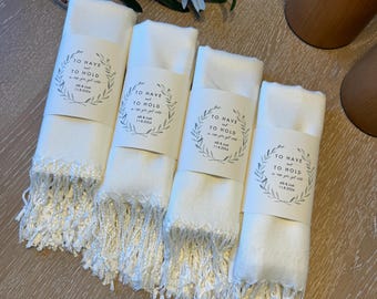 Wedding Favors for Guests Pashmina Shawl with Band, affordable wedding favor. Best bridesmaid gifts boxes ideas