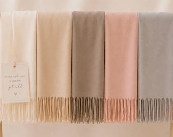Personalized Silky Pashmina Wrap: Eco Friendly Wedding Shawl
