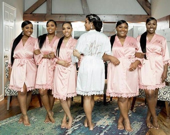 Bridesmaid Robes - Robes -  Bridesmaid Gift - Wedding Robes - Bridesmaids Gift Ideas - Bridal Shower Gift Gigi