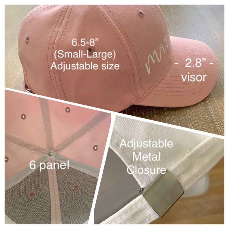 CUSTOM INITIAL HAT Low Profile Cap Personalized Text Print Etsy