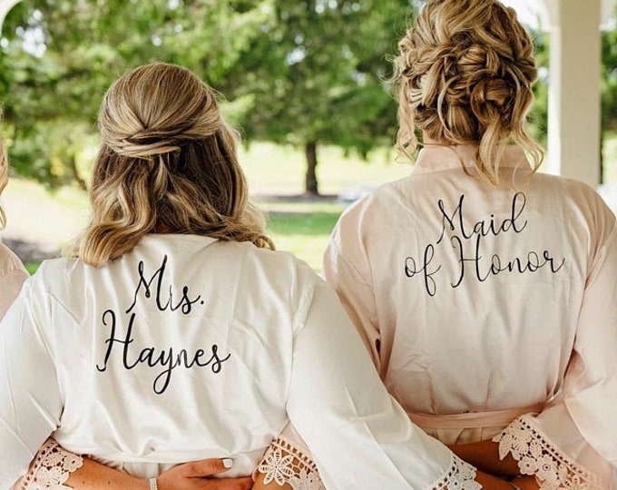 Featured listing image: Robes -TEMP PROMO -  Bridesmaid Gift -  Bridesmaid Robes - Wedding Robes - Bridesmaids Gift Ideas - Bridal Shower Gift