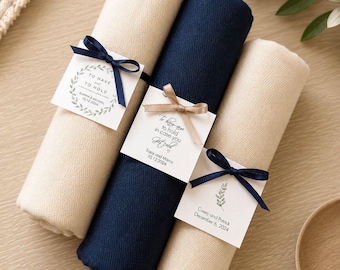Pashmina Wedding Favors: Silky Soft Shawl with Personalized Band