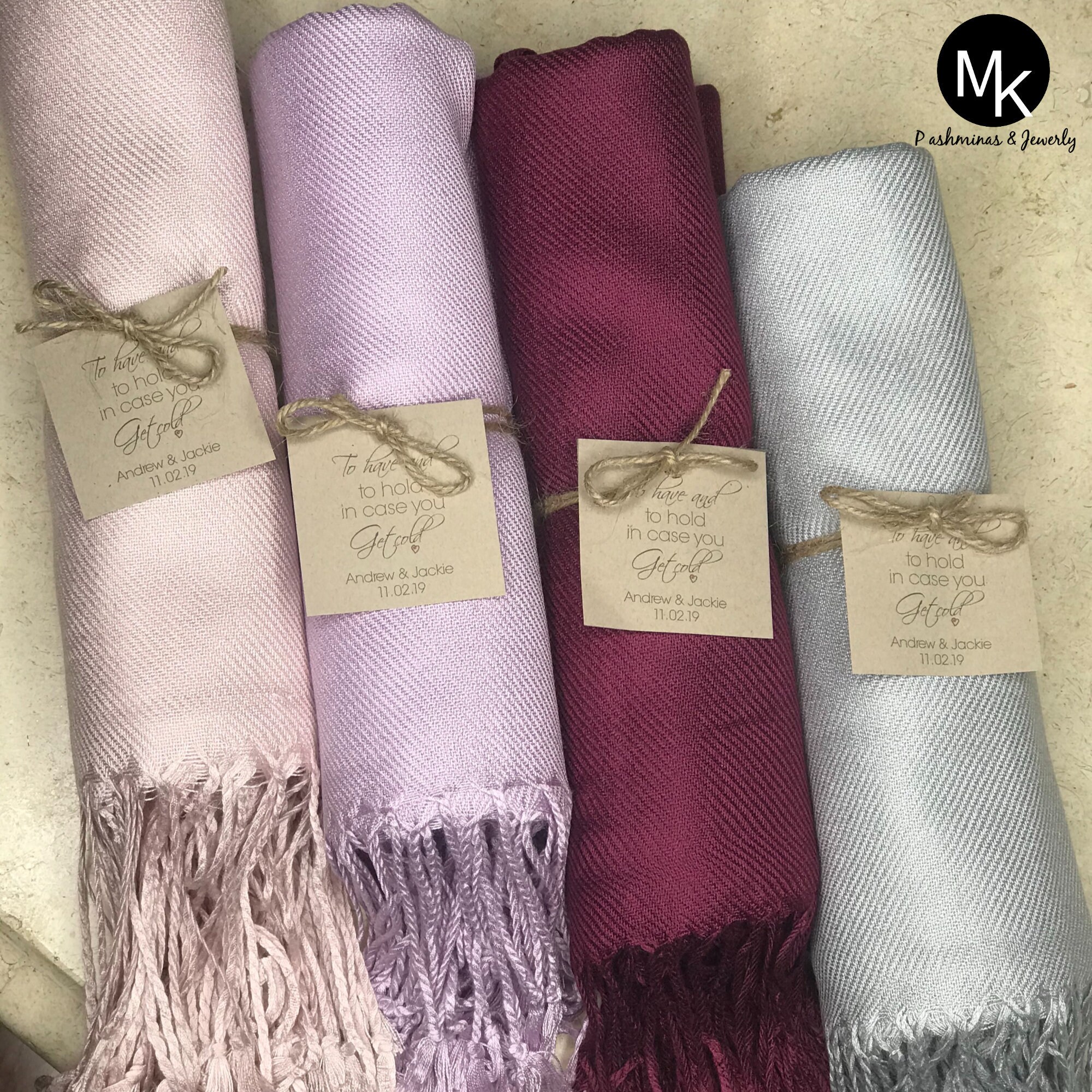 blush pink wedding pashmina