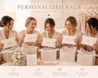 Personalized Script Makeup Bag: Custom Cosmetic Zipper Pouch