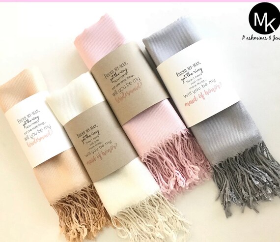 blush pink wedding pashmina