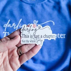 Sticker amoureux des livres, cadeau pour elle Sticker chérie Ceci n'est qu'un chapitre, pas toute l'histoire Sticker pour enseignant Cadeau pour un club des amateurs de lecture