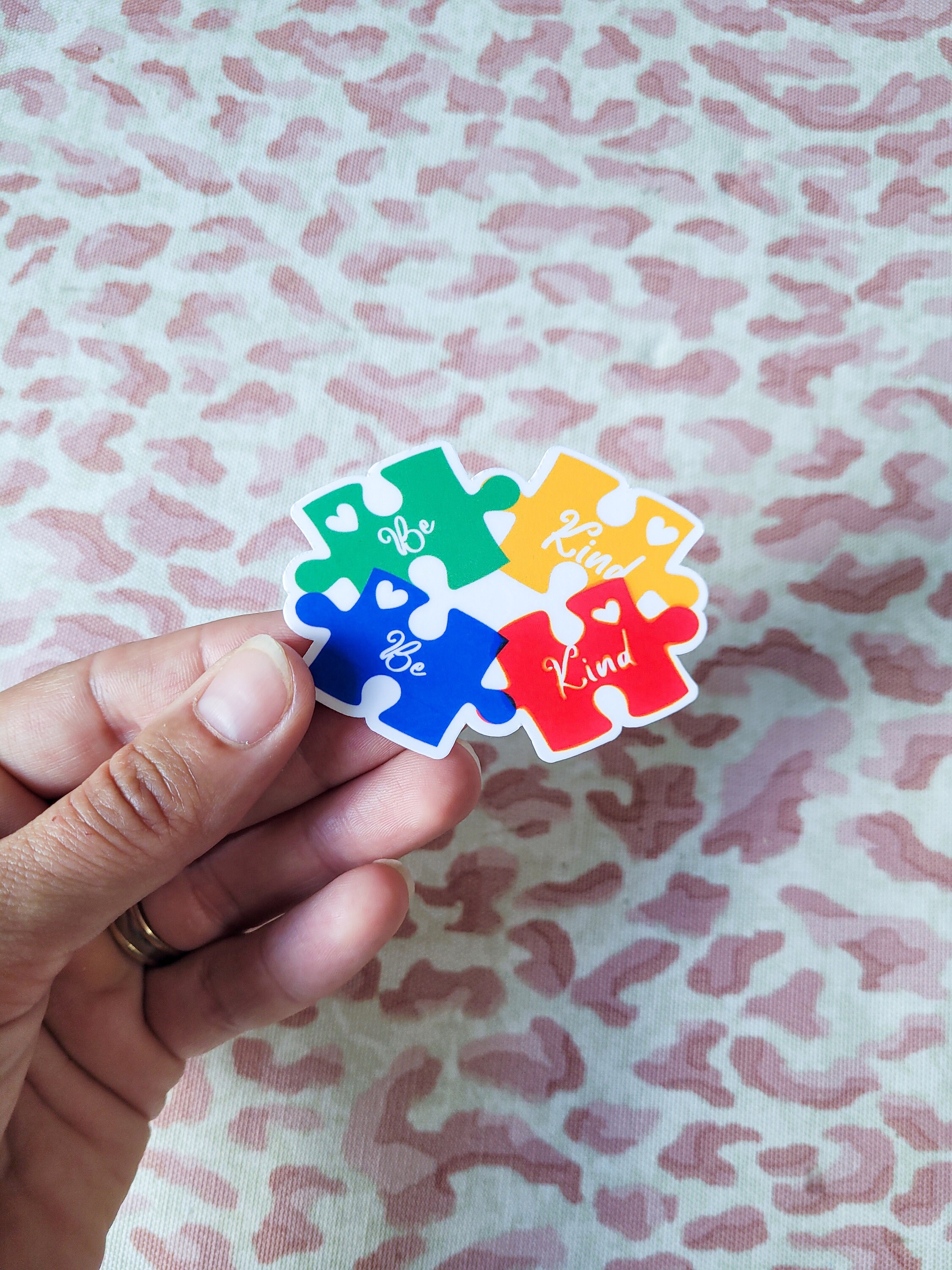 Autism Awareness Sticker Pack Rainbow Puzzle Sticker for Waterbottle ...