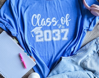Class of Graduation Shirt Personalized Year High School Graduation Class Shirt T-shirt Boy Girl Kids Pre-School Pre-K Kindergarten Shirt