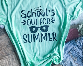 School's Out For Summer Shirt for Teacher Gift for Women Graduation Gift Teacher College Shirt Summer Education Shirt Education Worker Gift