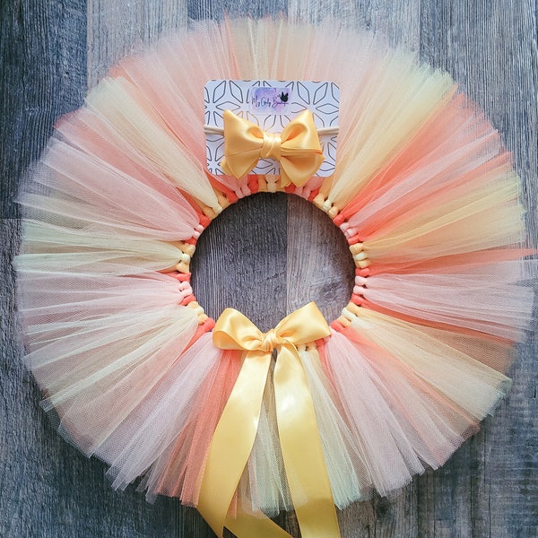 Sunrise Sunset Birthday Tutu Outfit for One Year Around the Sun Girl First Birthday Tutu Sunshine 1st Birthday Girl Sun Cake Smash