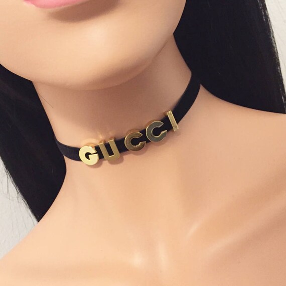 black gucci necklace