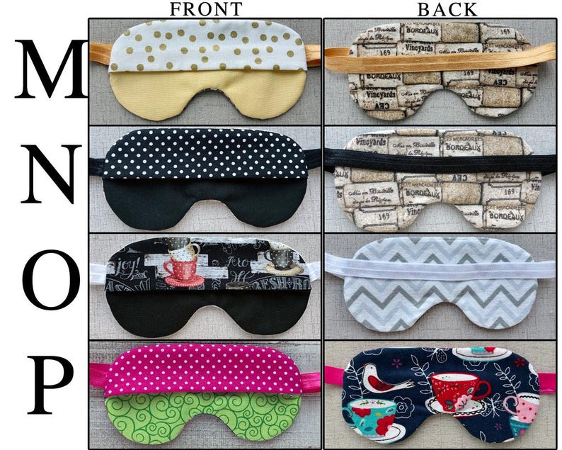 Lavender or Rice Filled Sleep Mask: Cotton Flannel, Weighted Aromatherapy, Mother's Day Gift image 5