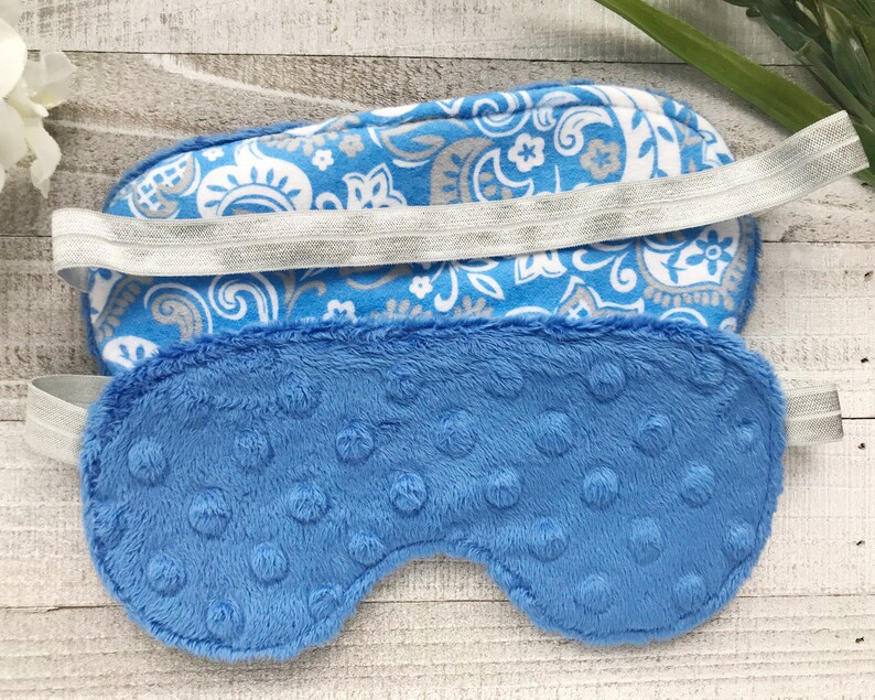 Blue Sleep Mask Sleeping Eye Mask Eye Mask Sleep Sleep Mask Etsy