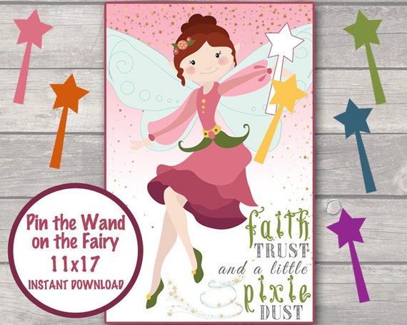 pin the wand on the fairy