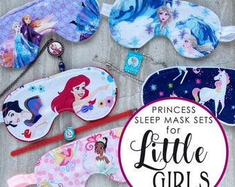Princess Sleep Mask for Little Girls, Sleeping Masks, Eye Mask, Sleep Mask Gift Ideas, Child Sleep Mask, Fish Extender Gift