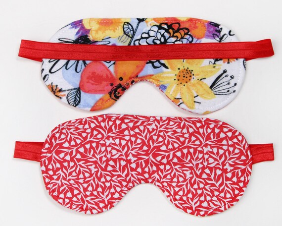 Red Sleep Mask Sleeping Eye Mask Teacher Appreciation Gift Etsy