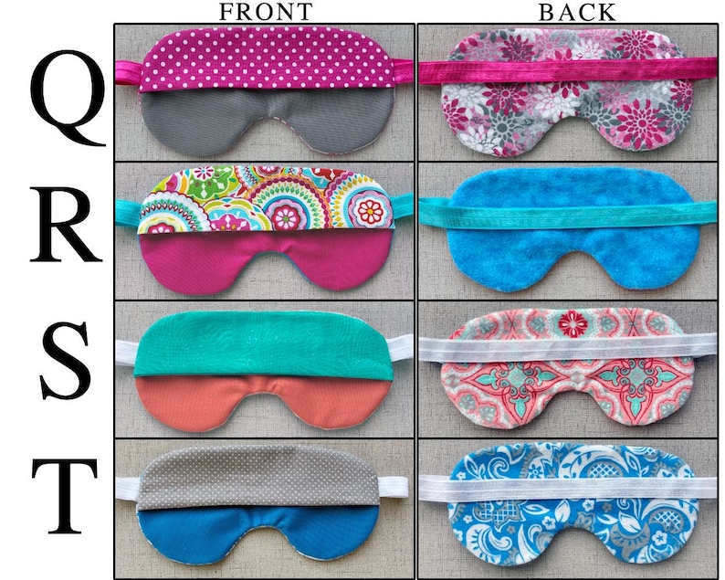 Lavender or Rice Filled Sleep Mask: Cotton Flannel, Weighted Aromatherapy, Mother's Day Gift image 6