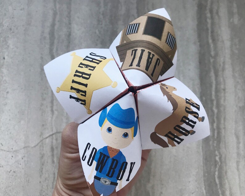 Cowboy Bingo Pin the Hat on the Cowboy Cowboy Games Cowboy Etsy