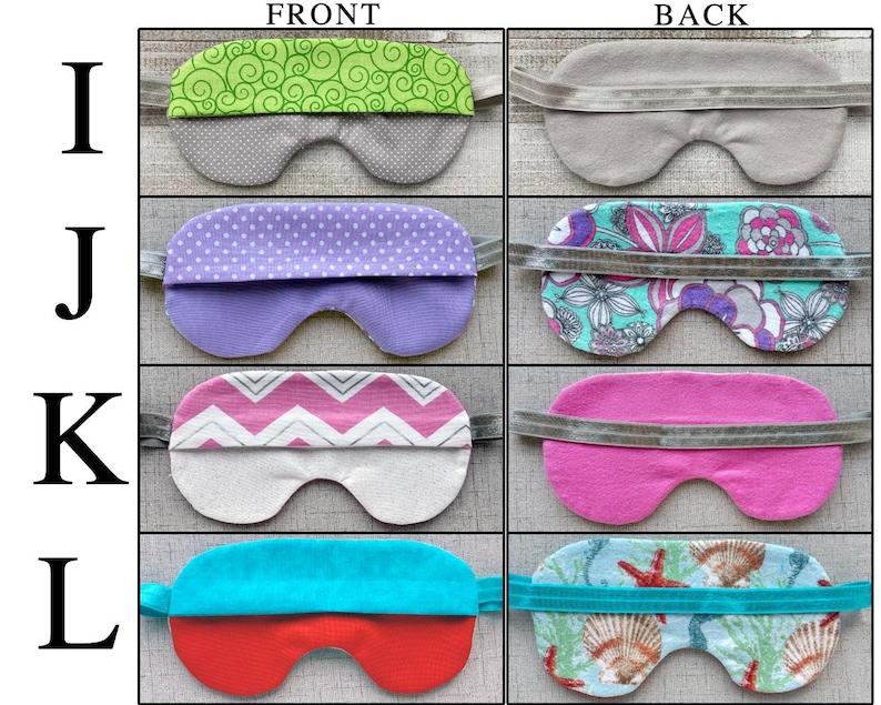 Lavender or Rice Filled Sleep Mask: Cotton Flannel, Weighted Aromatherapy, Mother's Day Gift image 4