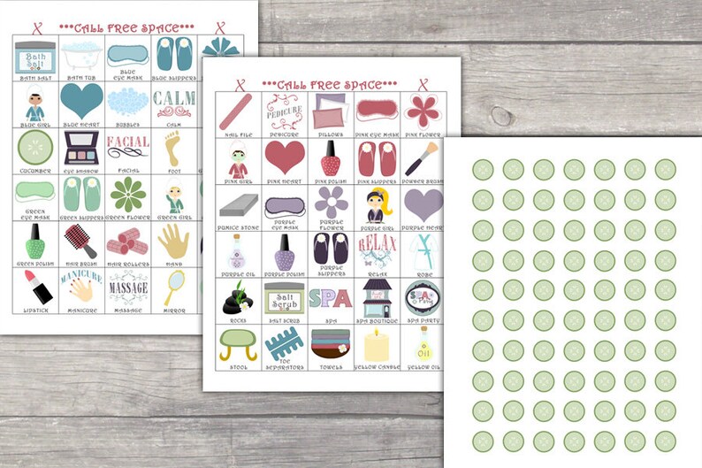 spa-bingo-10-printable-cards-instant-download