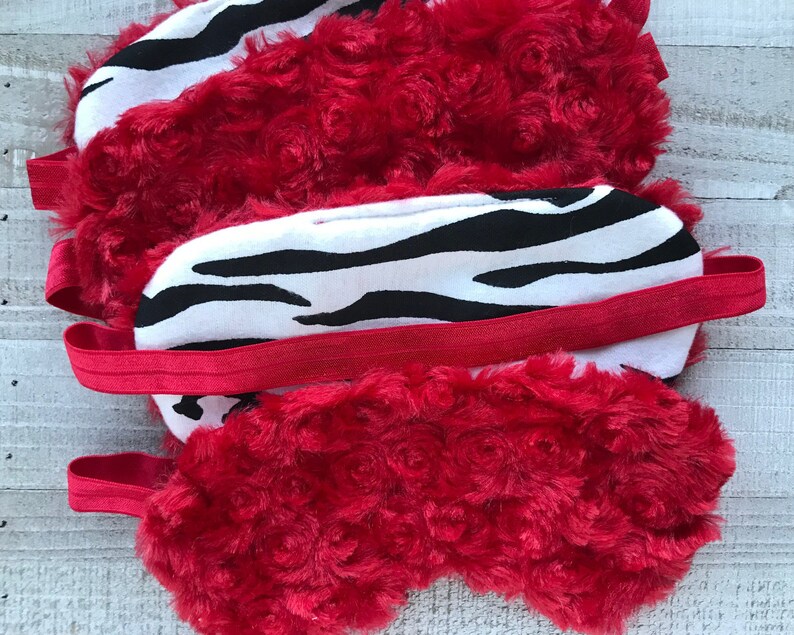 Zebra Sleeping Mask Red Zebra Sleep mask Red Sleeping Eye Mask Stocking Stuffer