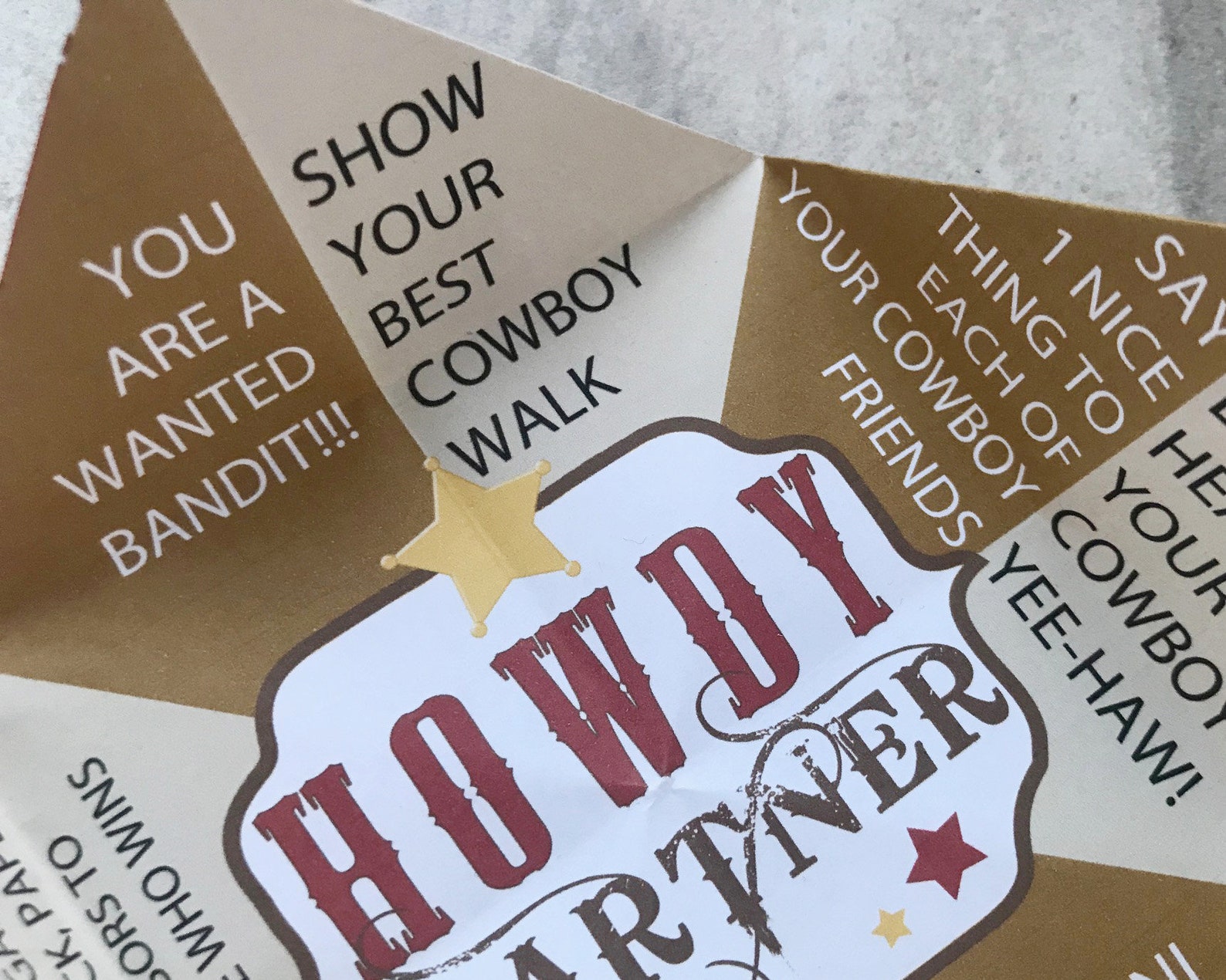 Cowboy Bingo Pin the Hat on the Cowboy Cowboy Games Cowboy Etsy