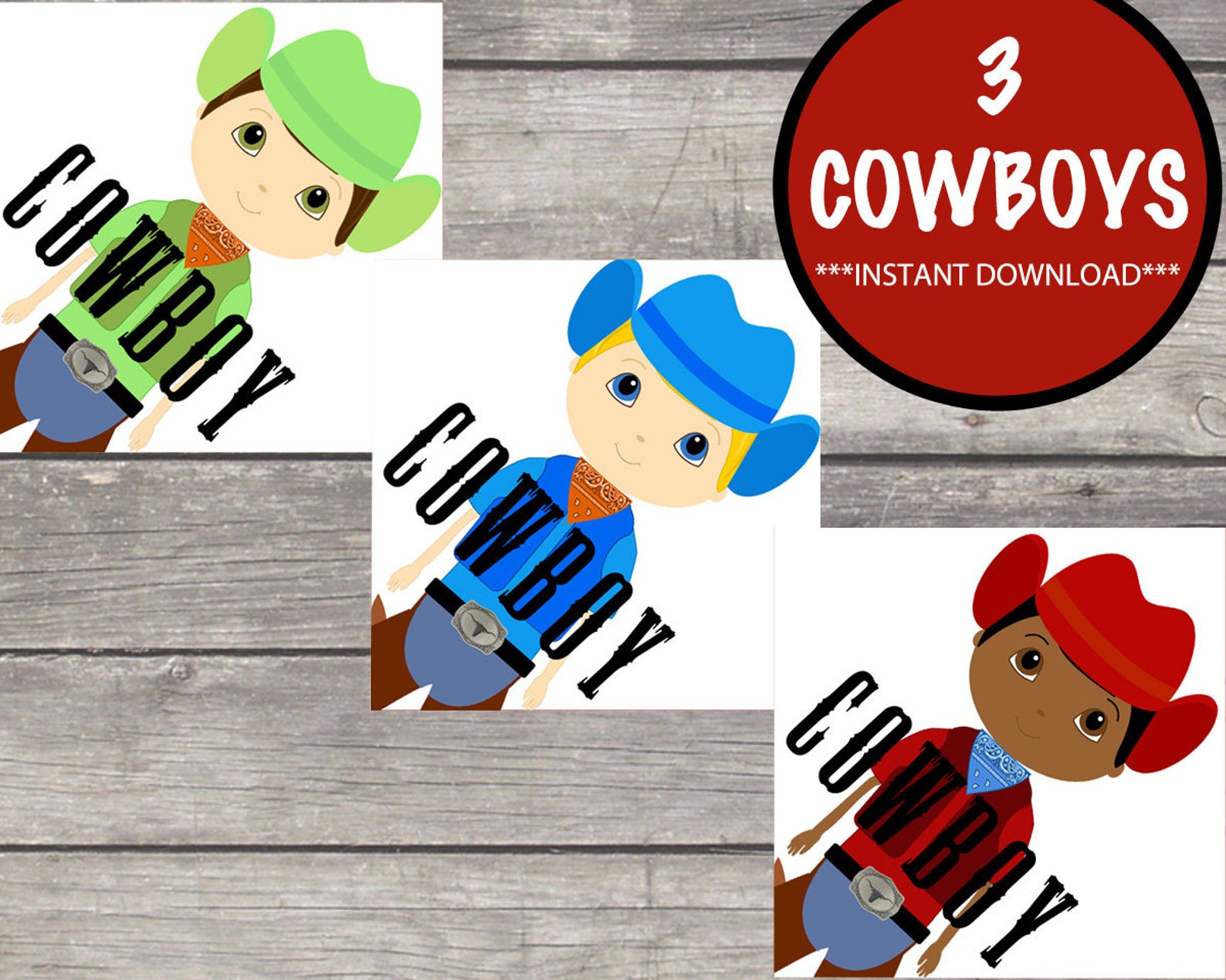 Cowboy Bingo Pin the Hat on the Cowboy Cowboy Games Cowboy Etsy