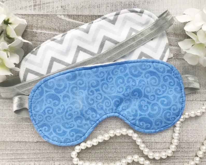 Blue Sleep Mask Sleeping Eye Mask Eye Mask Sleep Sleep Mask Etsy