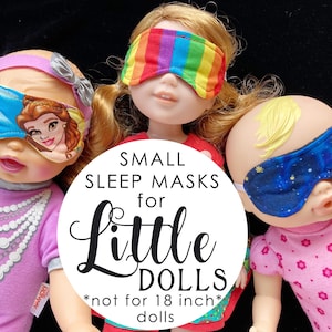 Doll Sleep Mask: Fits 13-15 Inch Dolls