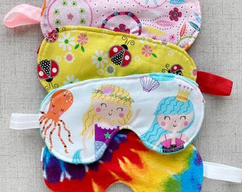 Sleep Mask for Girls, Travel Eye Mask, Sleepover Party Favor, Kids Sleep Mask, Slumber Party Gift, Airplane Sleep Mask