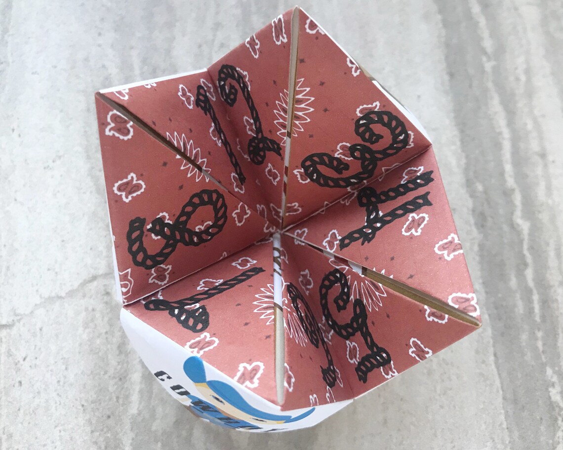 Cowboy Bingo Pin the Hat on the Cowboy Cowboy Games Cowboy Etsy