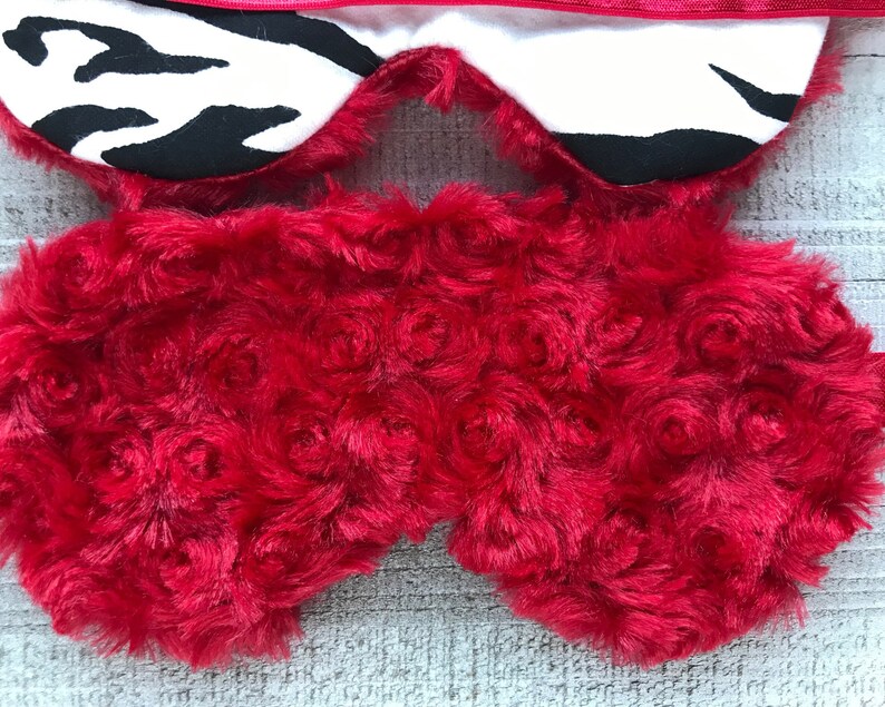 Zebra Sleeping Mask Red Zebra Sleep mask Red Sleeping Eye Mask Stocking Stuffer