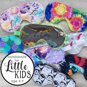 Kids Sleep Mask: Cotton Flannel, Travel Rest, Ages 5-9