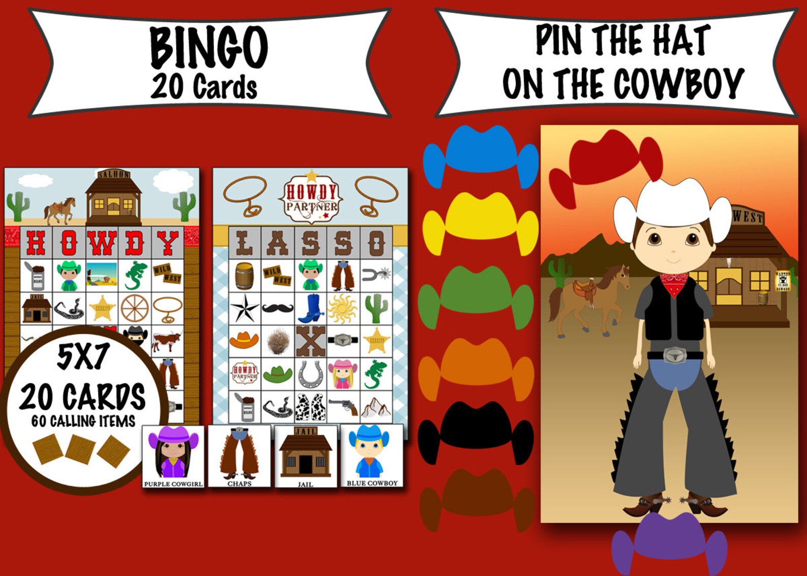 Cowboy Bingo Cards To Download Print And Customize vrogue.co