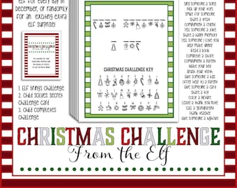 Kids Christmas Kindness/Good Deed Challenges (from the Elf) - quick, fun easy kindness puzzle + challenges. 28 challenges for 10 mins prep