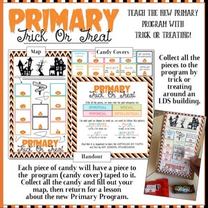 Primary Trick Or Treat Halloween Activity - Learn and Teach the Latter Day Saint Primary Development Program