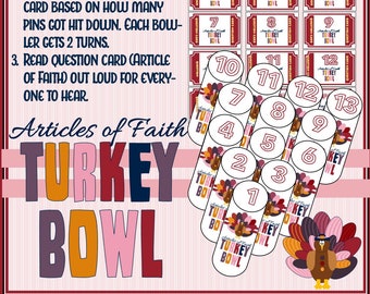 Glaubensartikel Truthahnschale - Thanksgiving Aktivität - Das Evangelium lernen und leben