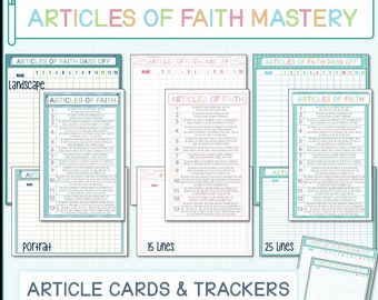 Artikel des Glaubens zu meistern: Handout & Tracker Set (digitaler Download)