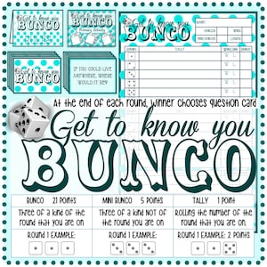 Get To Know You Bunco Social Primary Development Activity image 1